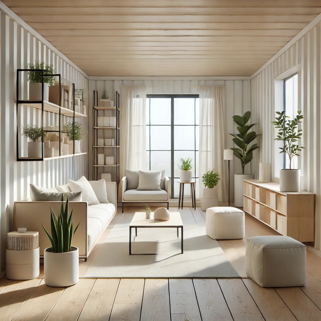Konteyner Alanları İçin Minimalist Çevre Düzenlemesi Fikirleri